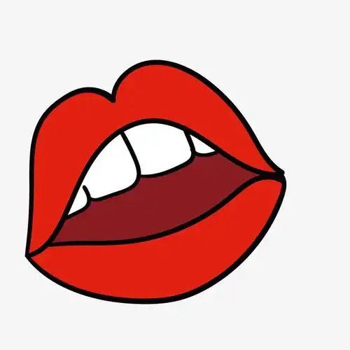 卡通嘴唇矢量图下载