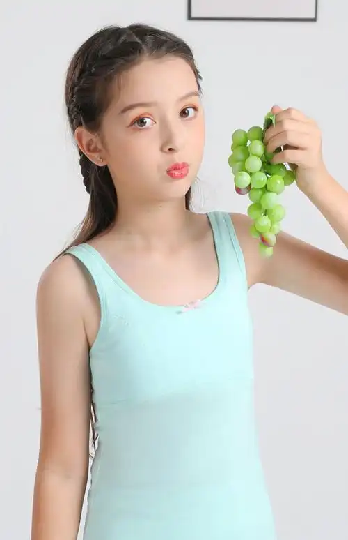 60少女初中生发育时期穿的60女童内衣发育期少女大童小背心学生小