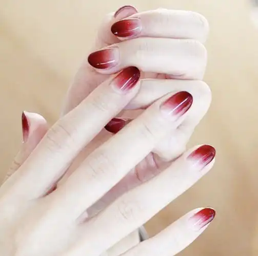 抖音假指甲贴片成品显白渐变色穿戴甲可拆卸果冻胶持久防水美甲片