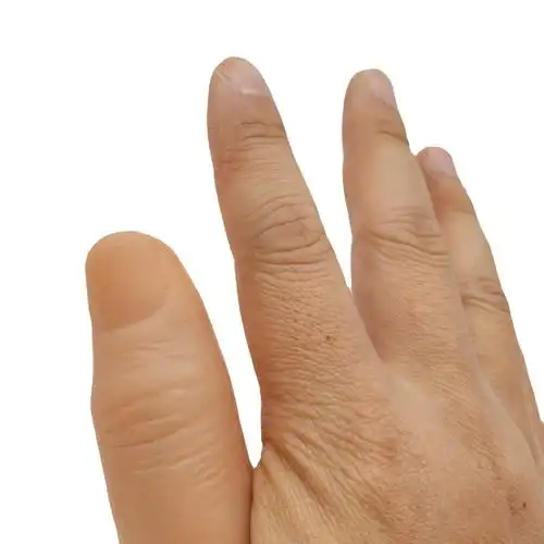 指纹假手指表演假肢整蛊第六指玩具真拇指套逼真假手魔术道具