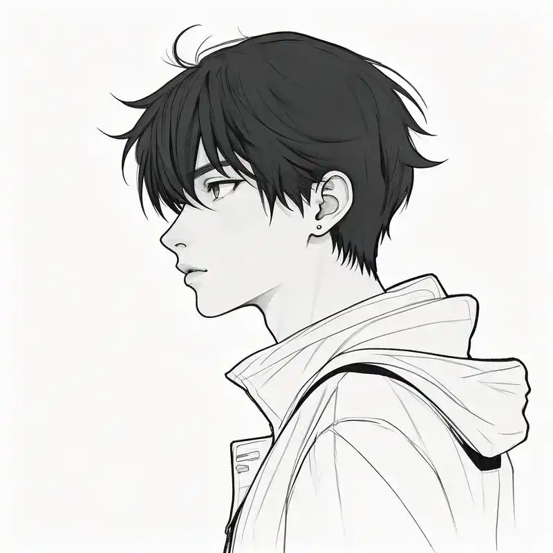 97黑白男生高冷气质头像97