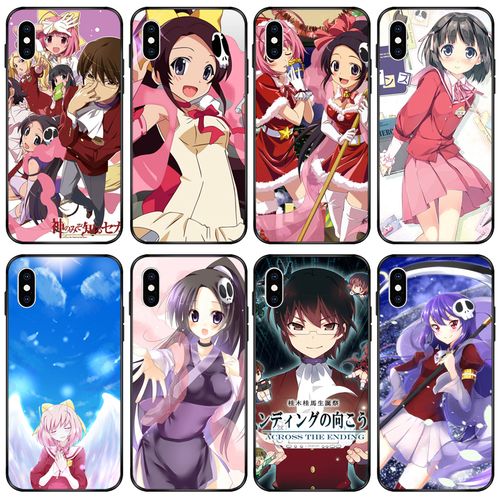 只有神知道的世界手机壳定制动漫玻璃液态硅胶夜光桂木桂马艾露西