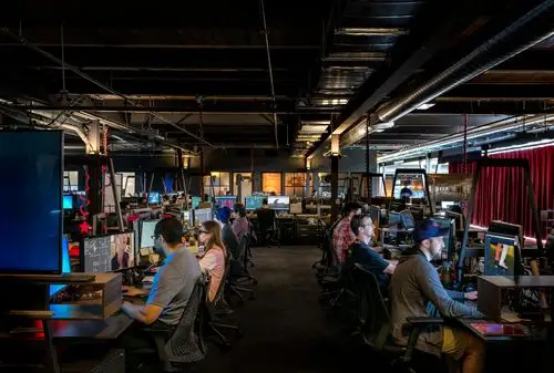 游戏公司吊顶设计装修图片-城起装修效果图