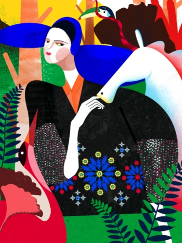 维格列艺术decuewu现代插画时尚作品delpozofw1528355cm2019年