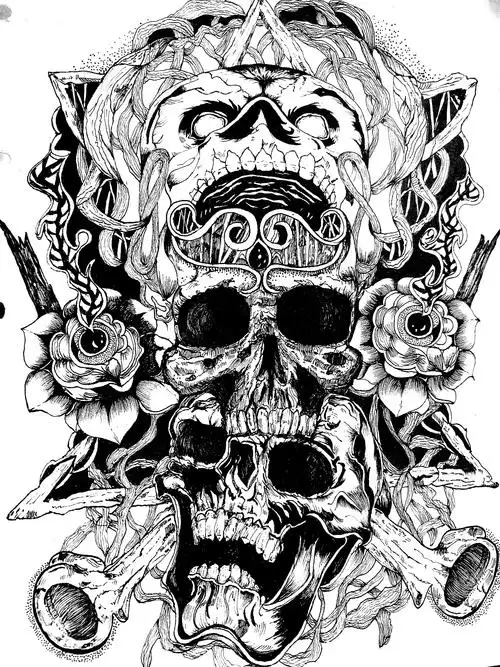 魔鬼骷髅头_xue小小桃-站酷zcool