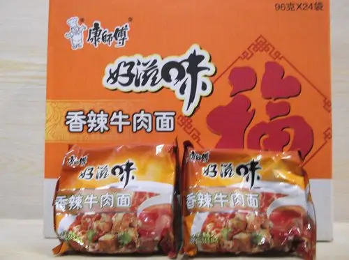 康师傅好滋味香辣牛肉面 1箱