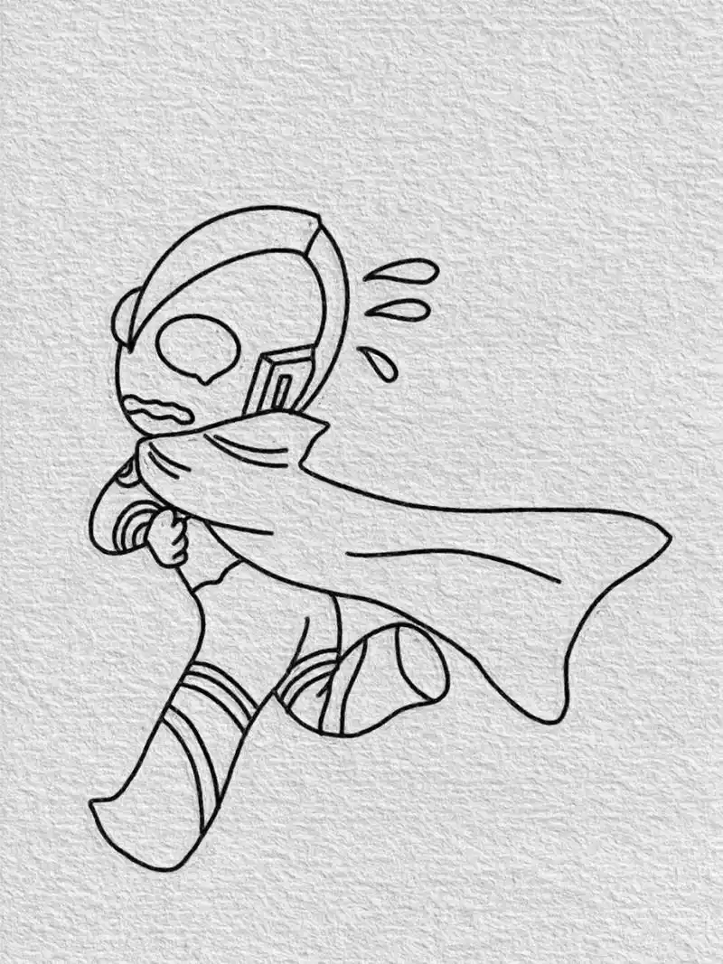 奥特曼简笔画教程已附色(67) 迪迦超人,我最厉害