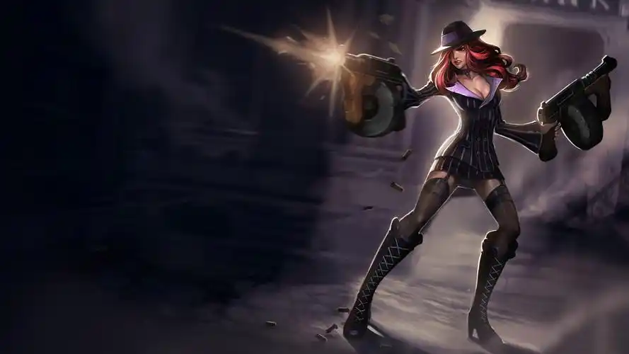 英雄联盟赏金猎人壁纸_lol游戏美女厄运小姐