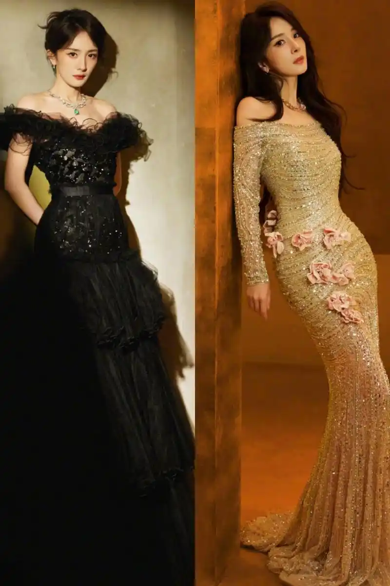 杨幂时尚芭莎两套造型谁更美