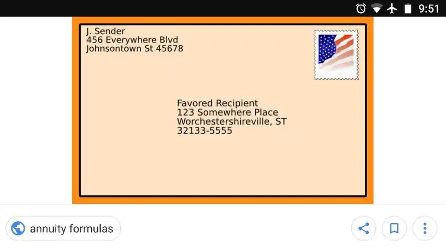 用英语写信封是什么样子?