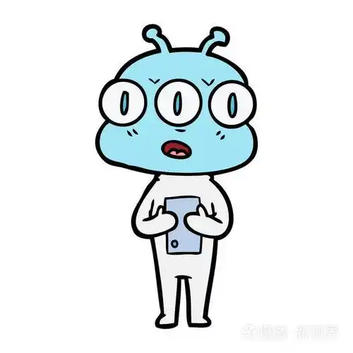 卡通三眼外星人