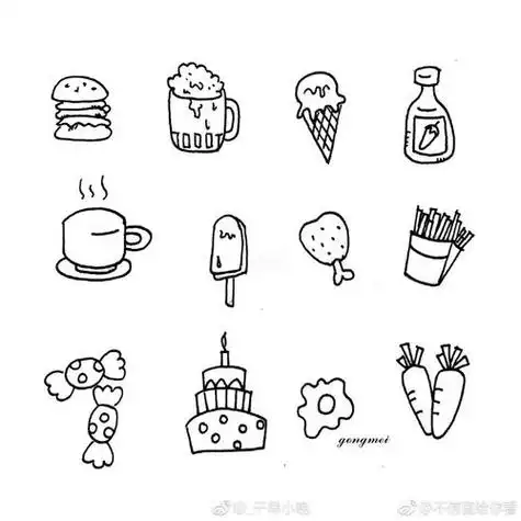 可爱的简笔画可爱的简笔画呆萌