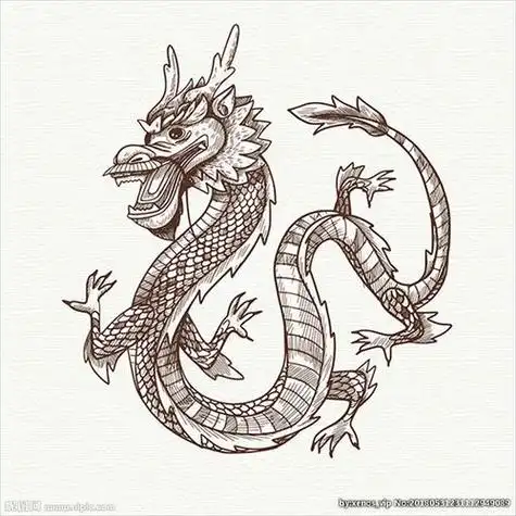 简笔画中国龙简笔画中国龙头