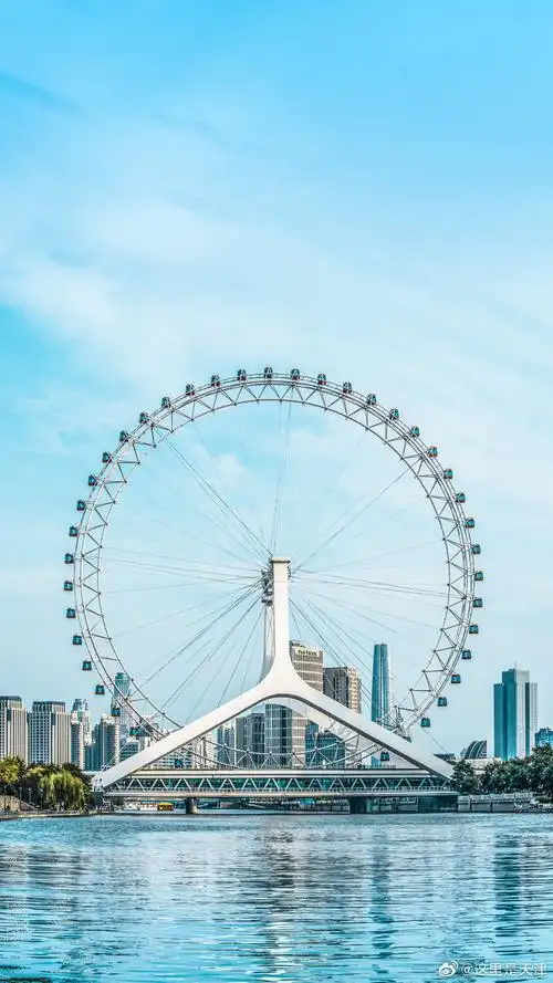 秋高气爽扑面而来的小清新气息摩天轮天津之眼手机壁纸