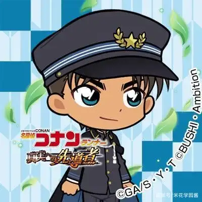 日本大正风的服部平次q版头像,黑皮帅哥一枚!