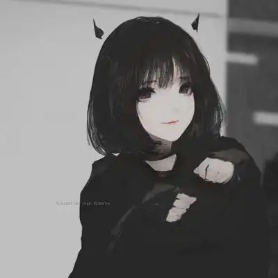 暗黑系超酷女生头像