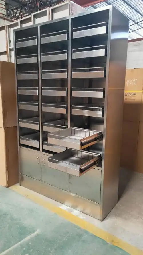 304不锈钢西药柜 诊所多抽屉医院药柜 新中式不锈钢西药柜定制