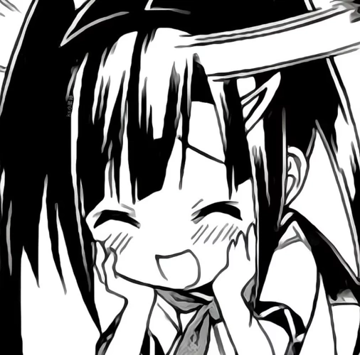 黑白日系漫画头像