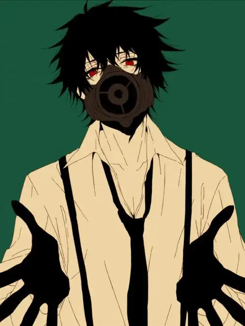 红瞳 黑发 美男