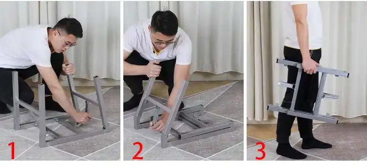 简约折叠桌腿支架折叠桌架铁桌脚架子桌子腿餐桌脚架折叠桌子支架定制