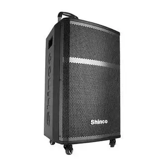 shinco新科k2户外蓝牙音箱黑色12英寸音响双金属u段变频话筒