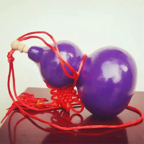 天然葫芦开口道具酒具上色家居装饰品创意儿童玩具紫金红葫芦挂件