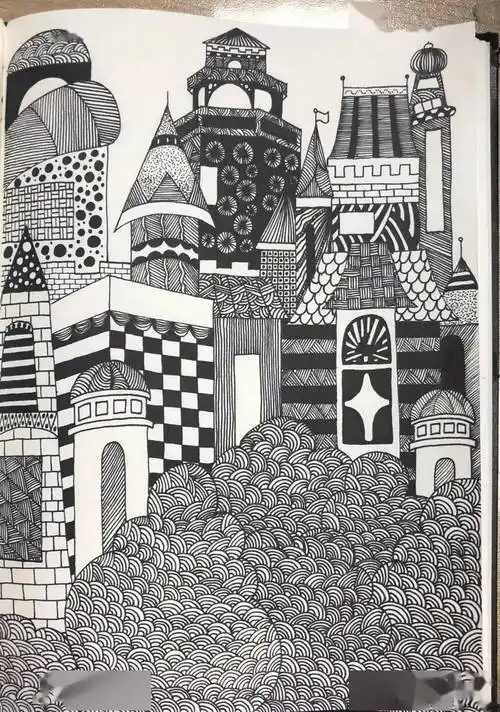 【线描图库】这么好看的线描画,不收藏太可惜了