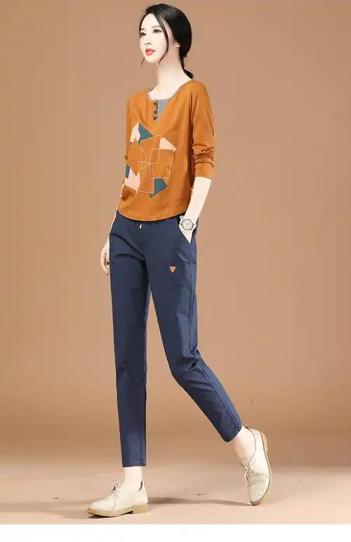 施悦名 女士休闲裤宽松显瘦百搭2020春季新款韩版小脚哈伦长裤子