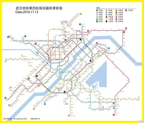 武汉地铁第四轮规划图