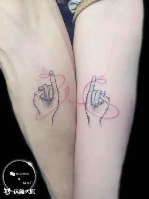 情侣纹身_纹身图案手稿图片_n .的纹身作品集