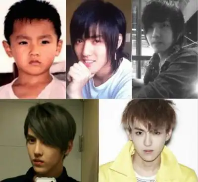 【图】吴亦凡刚出道的照片与出道前对比 出道前后有变化疑整容