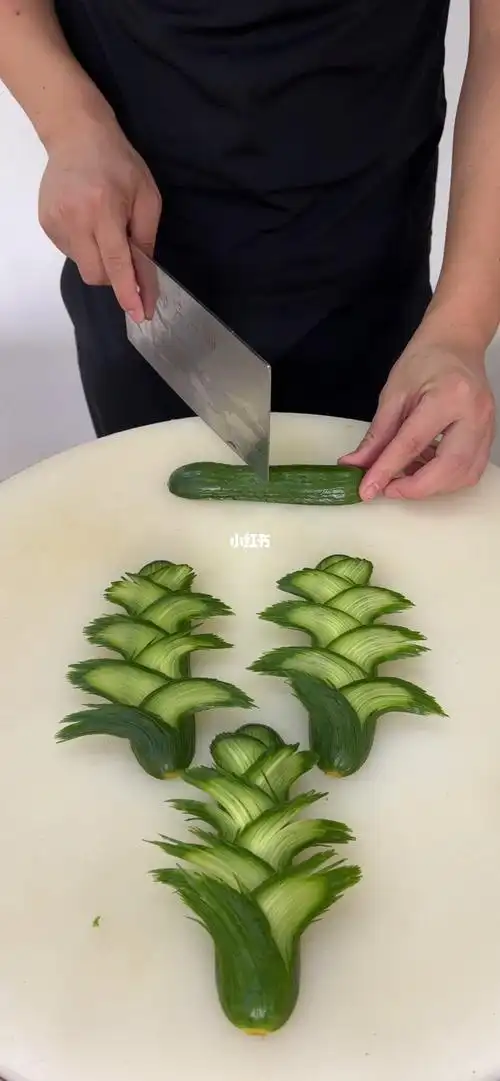 黄瓜切法