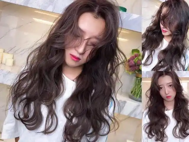 2019最流行时尚的"发根烫",头发细软的女生烫很好看