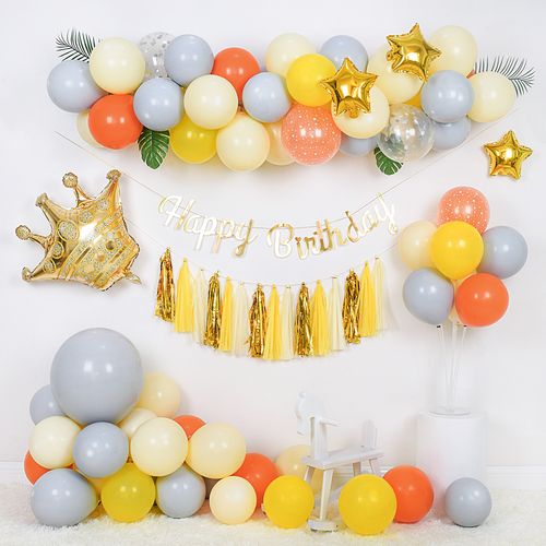 宝宝儿童生日周岁派对优质男孩女孩100天 百天布置背景墙装饰用品