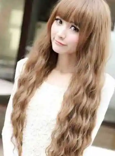 女生个性甜美烟花烫发型效果图