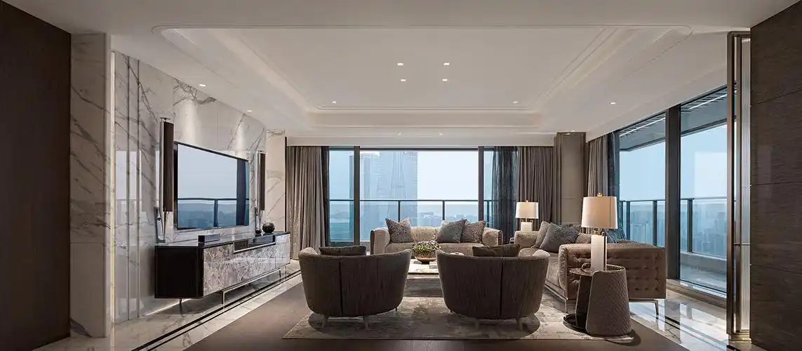 朗升设计深圳壹方玖誉大平层私宅设计新美学