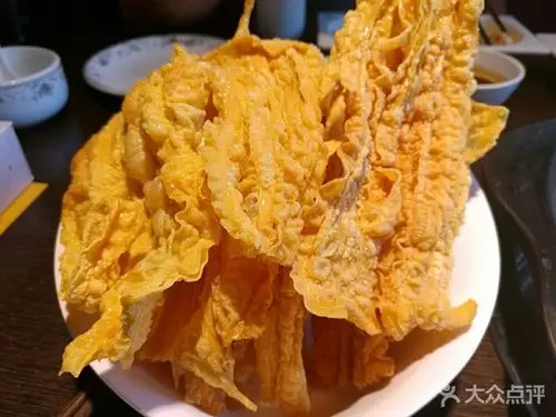 汕锦记牛肉丸火锅(东风路店)炸腐竹图片 - 第1张