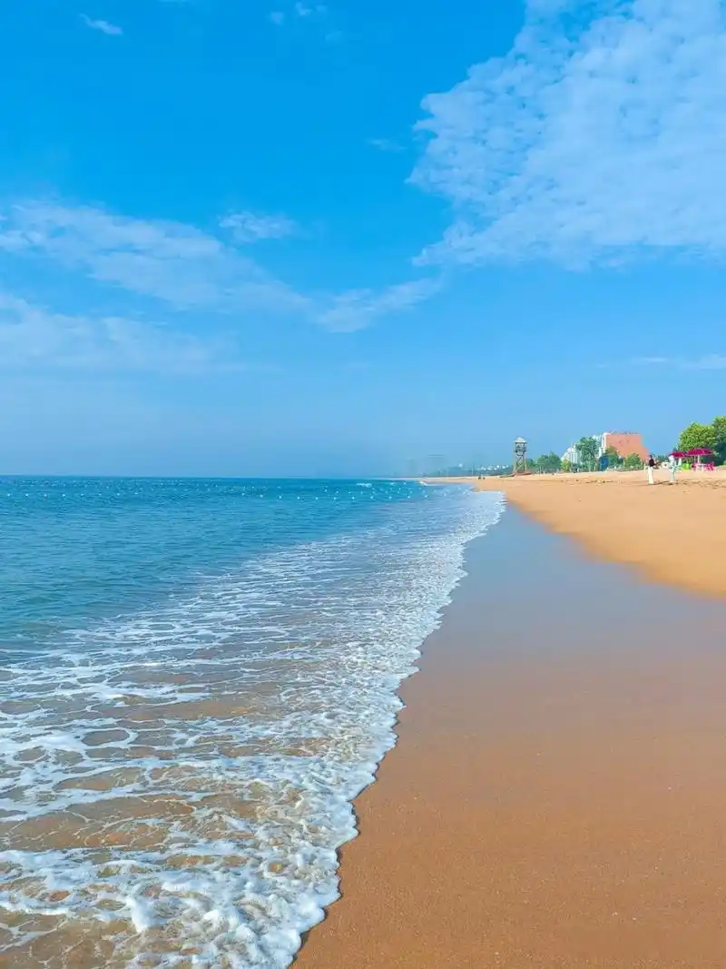 威海荣成海滨公园,清晨海边美景治愈系风景照片 海边上午景色 绝美