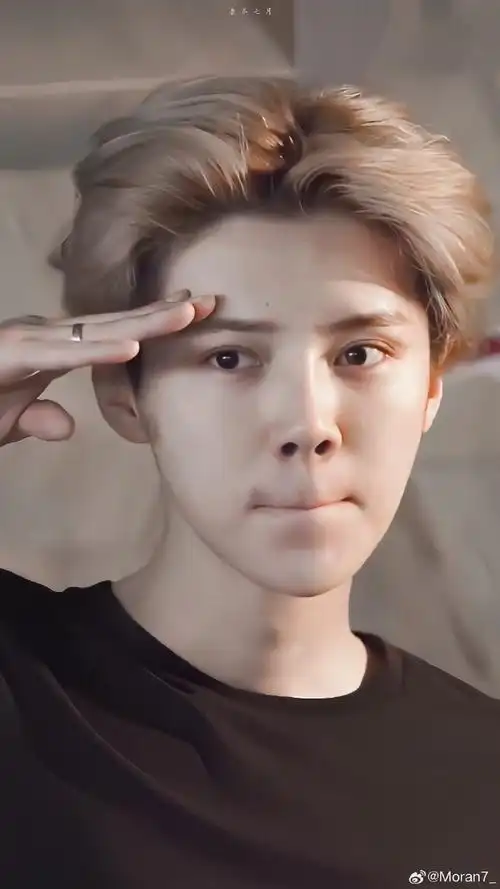 歌手鹿晗##鹿晗可爱国国王