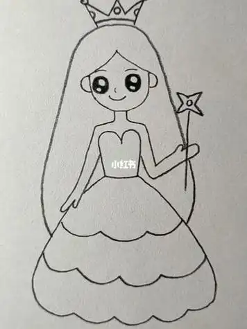 简单画小公主简笔画教程简笔画教程人文绘画