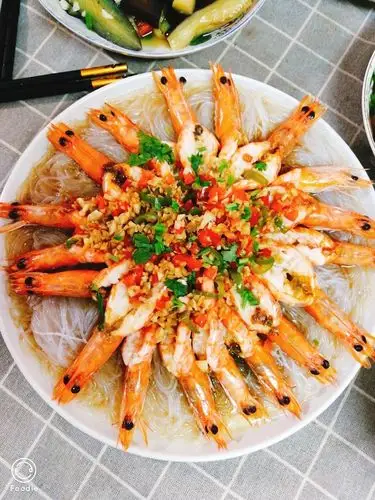 蒜蓉粉丝蒸虾的做法