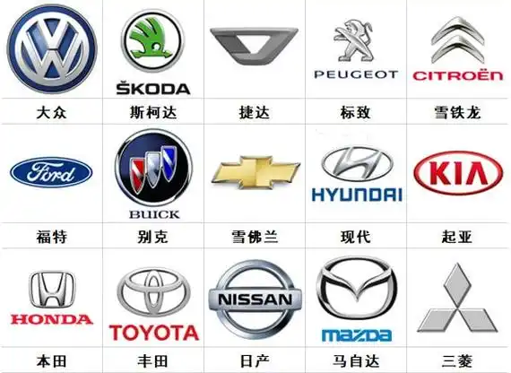 100个常见车标大全新版,100种常见的轿车车标和图片-汽车品牌-开车