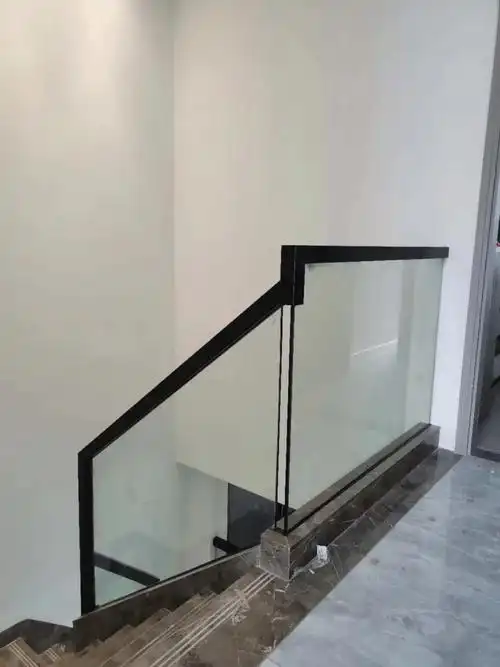 玻璃护栏楼梯扶手栏杆u型地埋槽钢玻璃卡槽预埋阳台轨道工程无框御舵