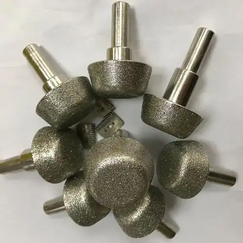 电镀金刚砂打磨头,异形非标砂轮磨头加工,不锈钢铝材表面电镀喷砂