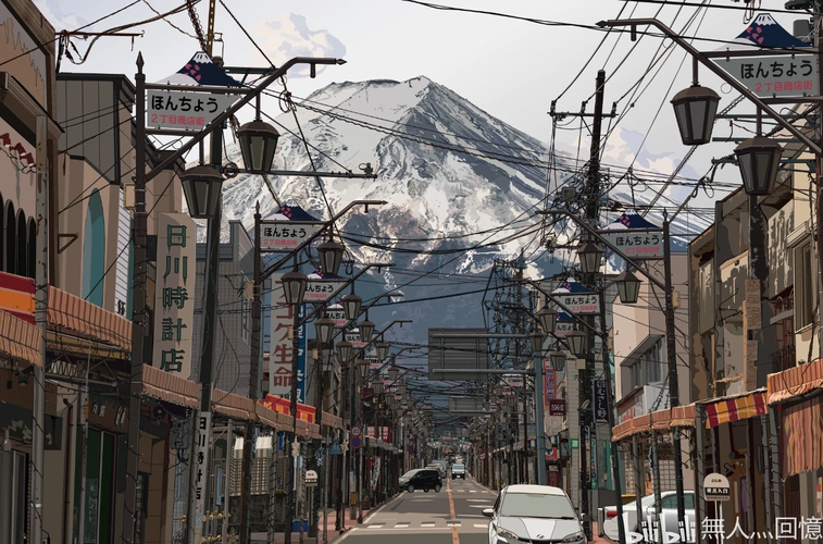 日本富士山商业街