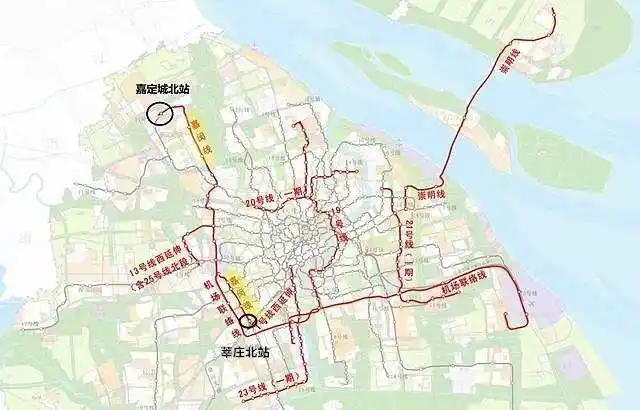 根据"上海市城市轨道交通第三期建设规划(2018～2023年)",嘉闵线的