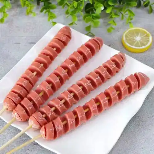 永丰弹力肠弹力热狗肠户外烧烤油炸食材麻辣烫关东煮串串冷冻烤肠