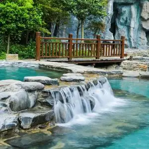 特惠1晚不约可退宜春铜鼓汤里酒店含早送双人温泉度假区门票旅游