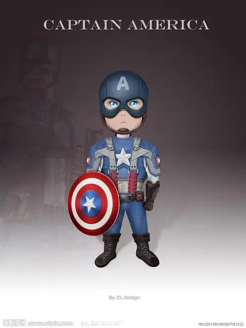 美国队长动漫设计图