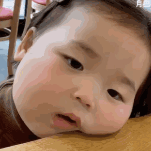 表情包萌娃疑问